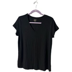 Cupio Women's Black V-Neck Top
